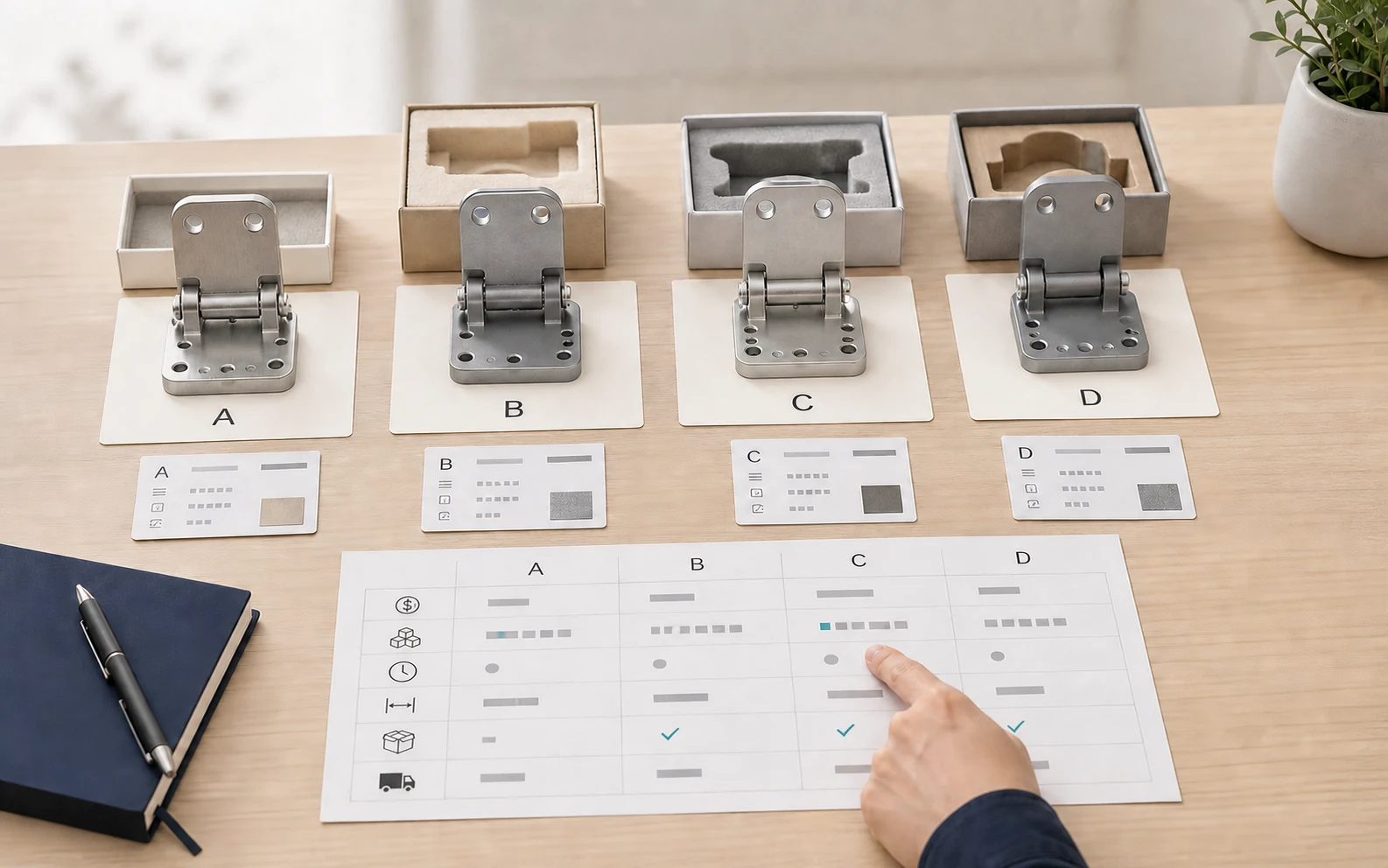 Supplier comparison and selection for sourcing in China